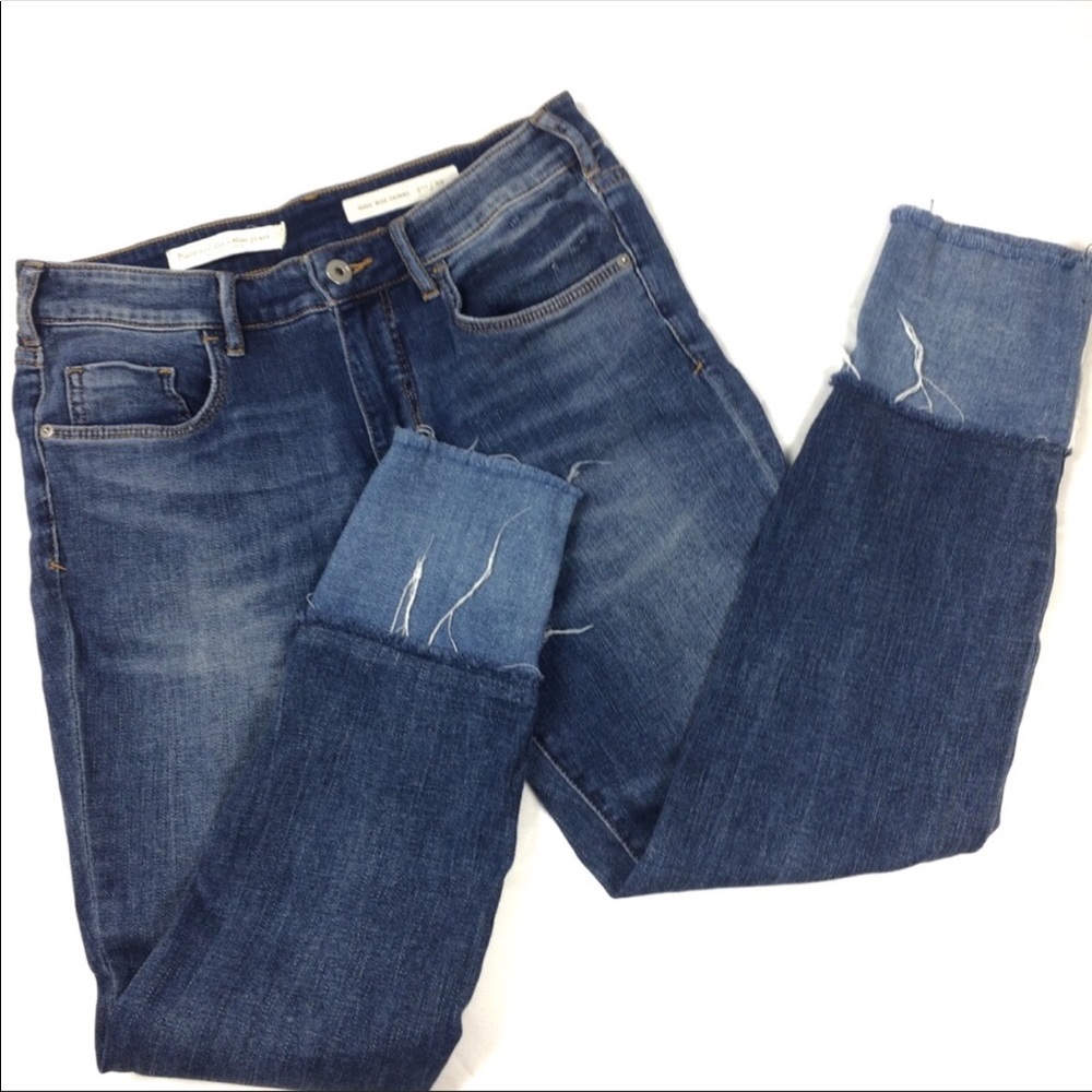 ANTHRO PILCRO High Rise Skinny Colorblock Jeans 29 - Picture 7 of 8